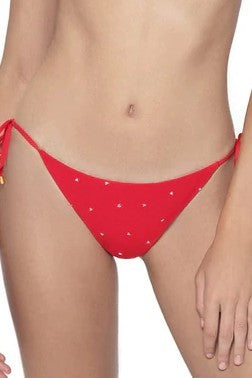 PQ Swim Hearts Embroidered Tie Bottoms